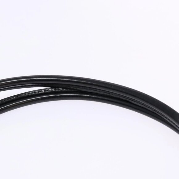 GUCCI Shoulder Bag Suede Black Gold Auth bs28638 - Picture 9 of 16